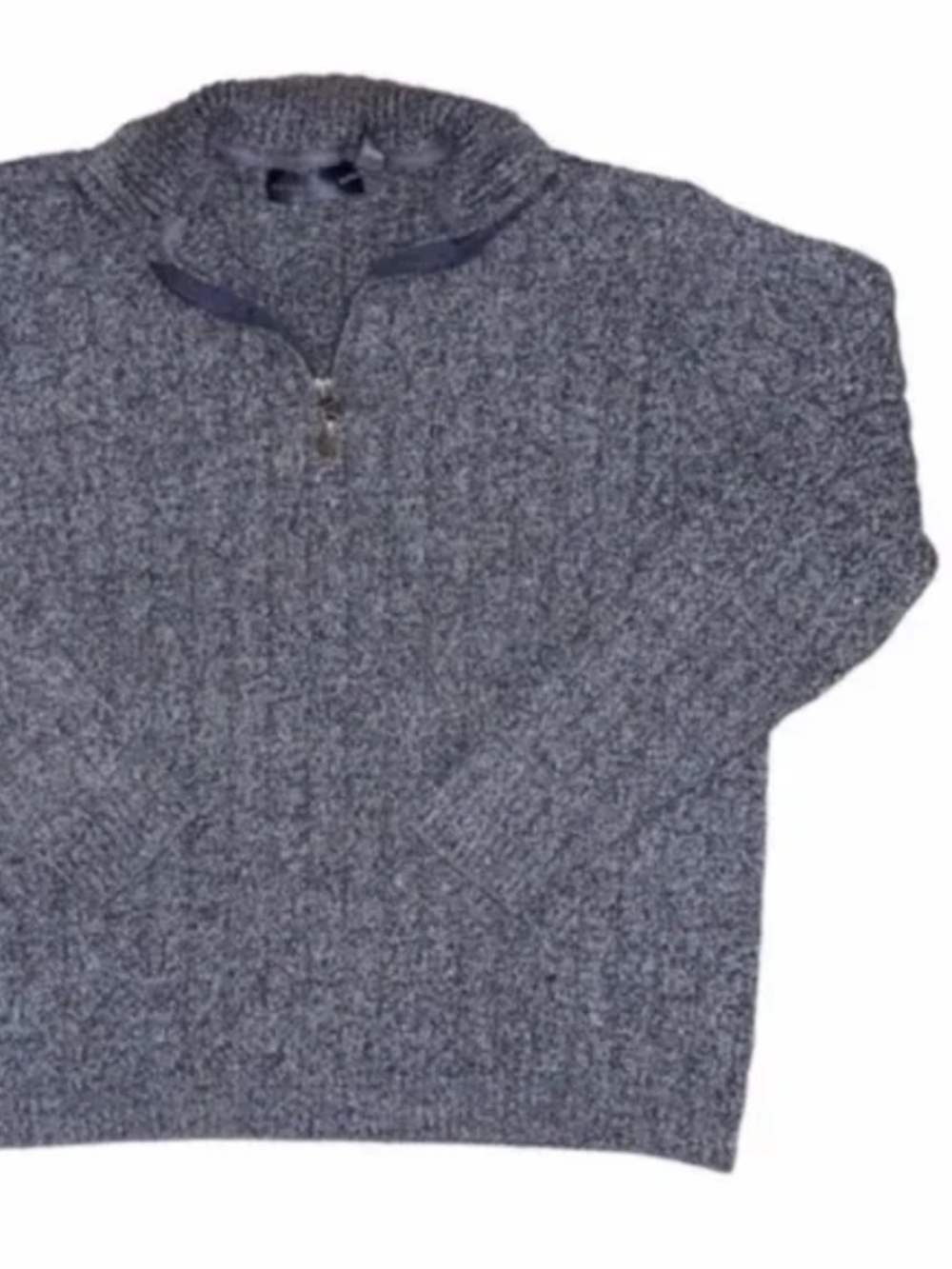 Oscar De La Renta Men's 1/4 Zip Pullover Sweater